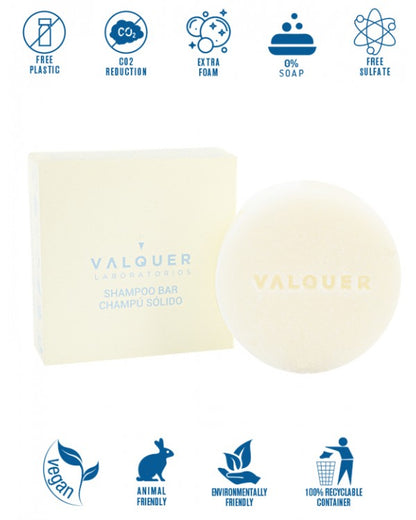 Válquer Shampooing Solide PURE sans sulfate Pure cheveux gras 50 G. - Beauty-Privée